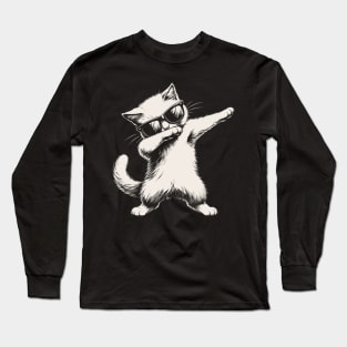 Dabbing Cat Long Sleeve T-Shirt